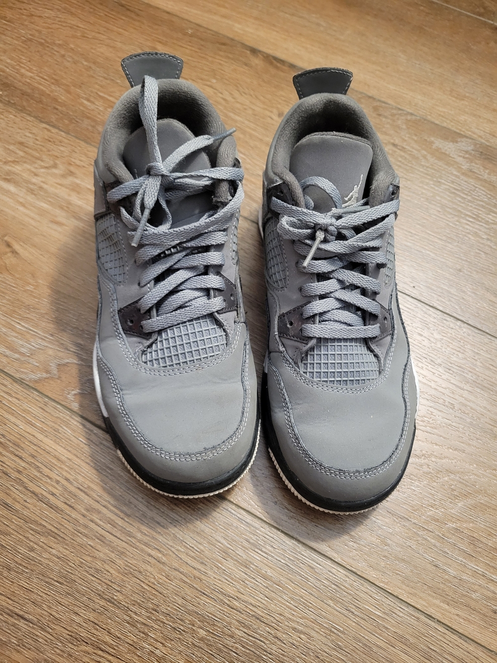 Jordan Gray Retro Lace-Up Sneakers